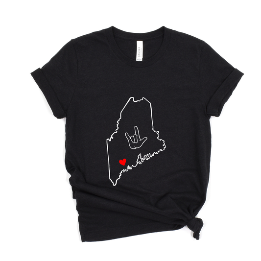 Black T-shirt Short Sleeve Lewiston Strong